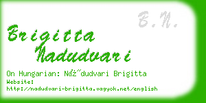 brigitta nadudvari business card